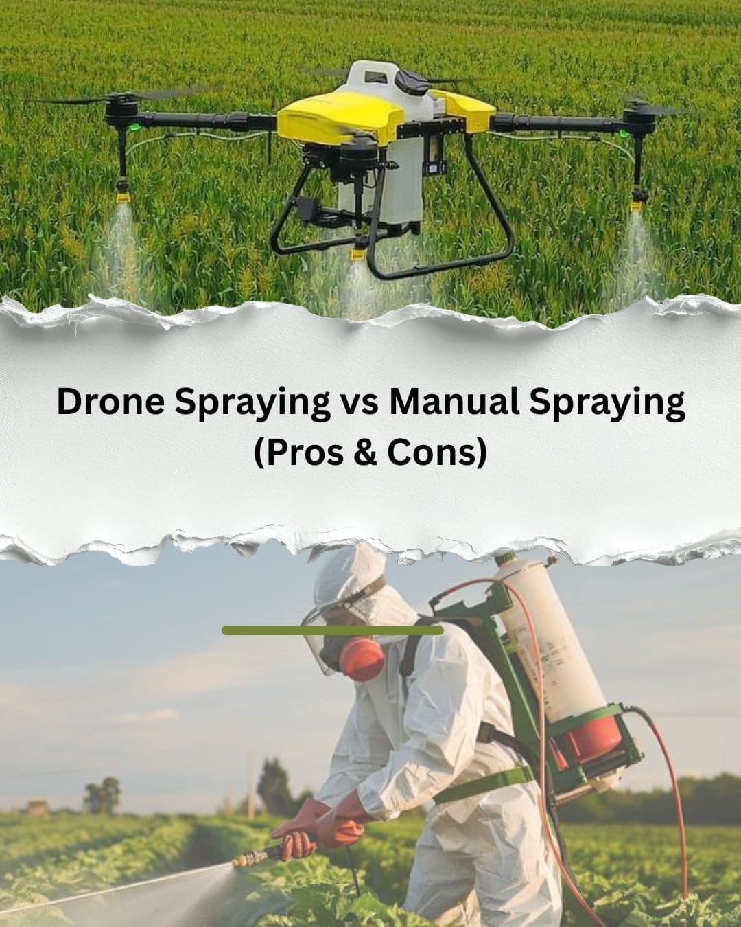 Drone Spraying vs Manual Spraying (Pros & Cons)