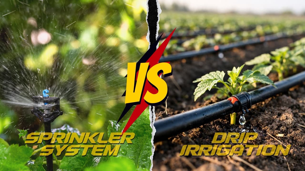 Drip Irrigation vs Sprinkler System