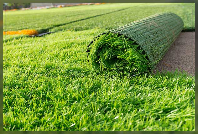 installing the turf steps