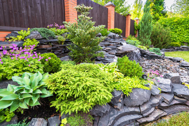 choosing landscaping rocks in home garden 