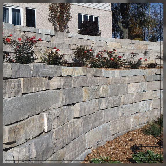 stone retaining wall