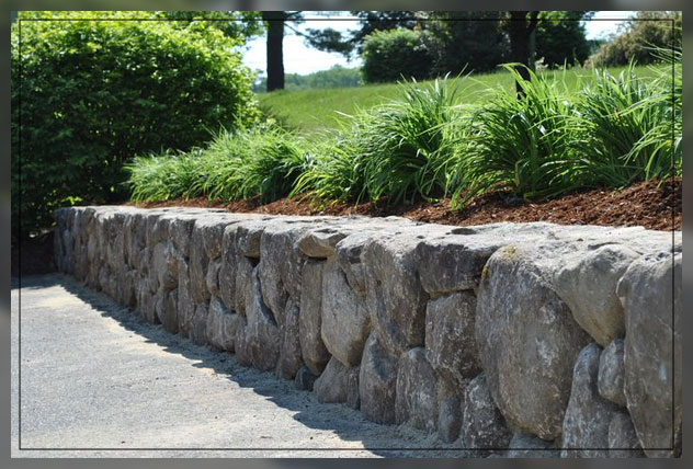 building a stone retaining wall